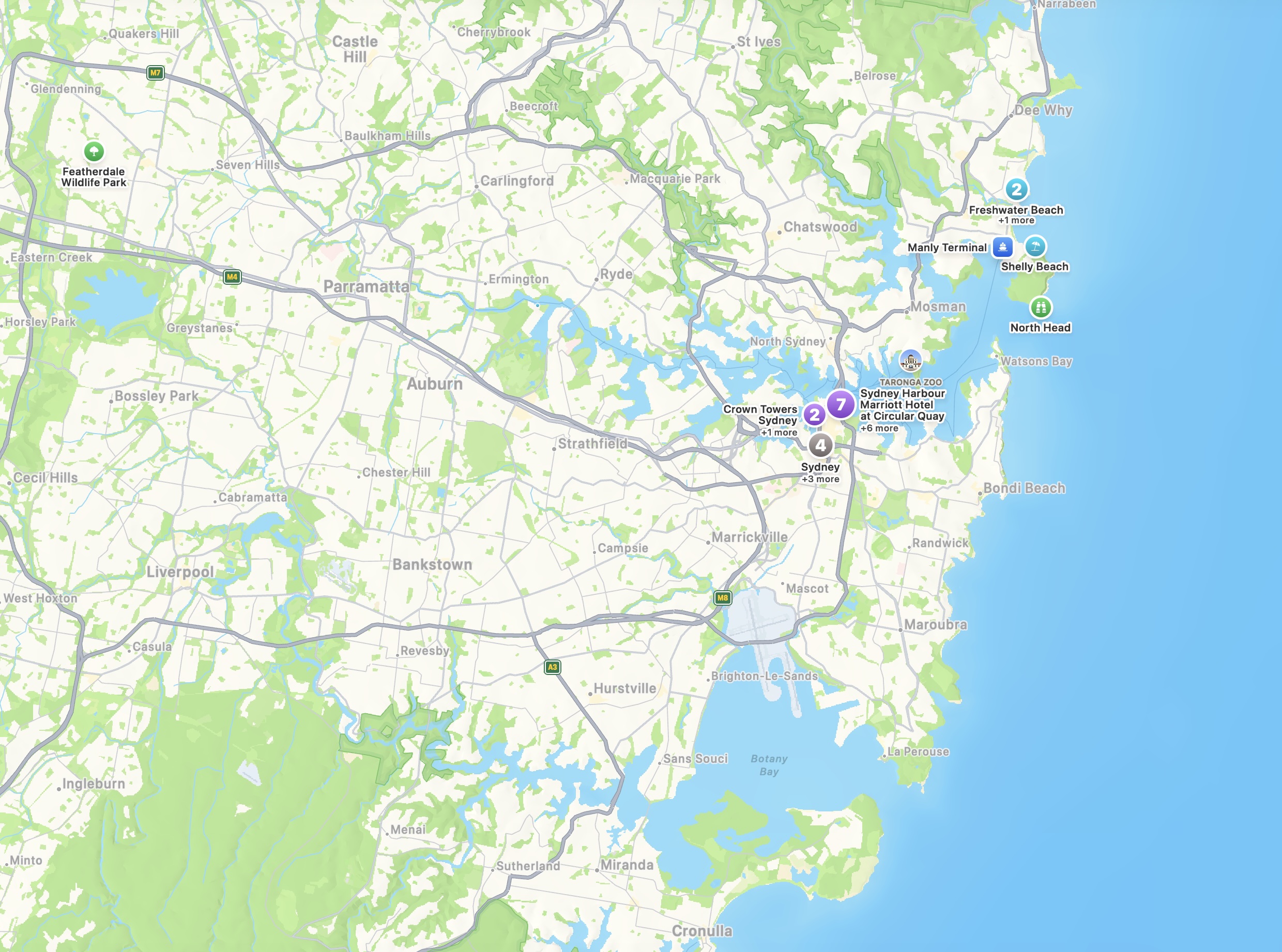 Map of southeastern Australia showing Sydney, the Blue Mountains, Melbourne, and the Penguin Parade.